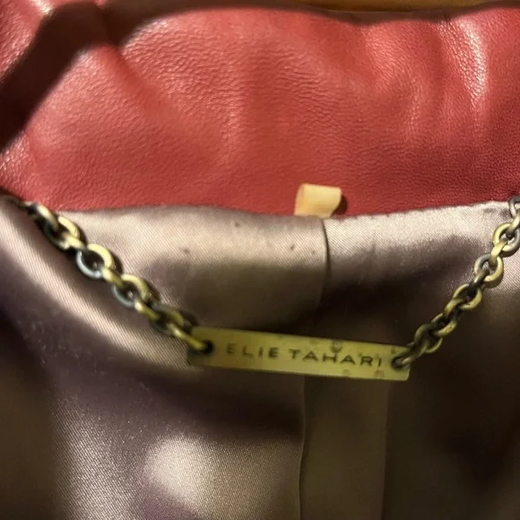 Elie Tahari Leather Jacket